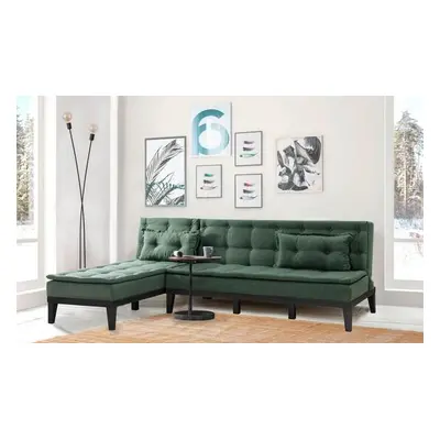 Atelier del Sofa Corner Sofa-Bed Fuocco-S - Green