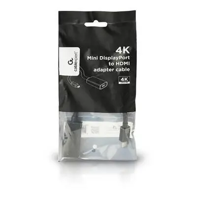 Gembird adaptér Mini DisplayPort (M) na HDMI (F), 4K, 0.15 m, černý