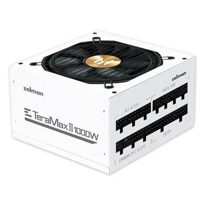 Zalman zdroj ZM1000-TMX2 WH/ 1000W / ATX3.0 / active PFC / modulární / 80 Plus Gold / bílý, ZM10