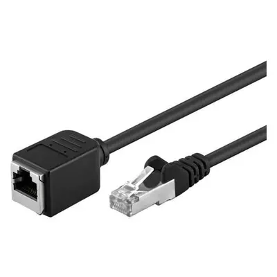 Goobay 21.92.0203 FTP patch prodlužovací kat.5e, RJ45 M-F, 3m, černý