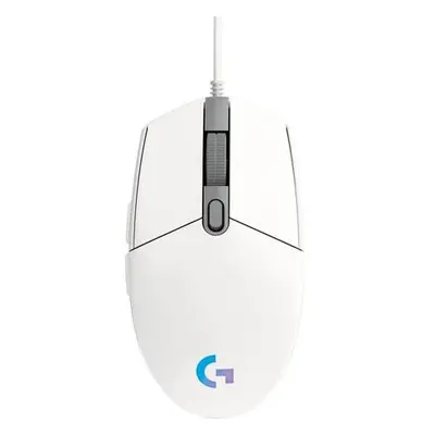 Logitech herní myš G203 LIGHTSYNC/ optická/ 6 tlačítek/ 8000dpi/ USB/ bílá, 910-005797