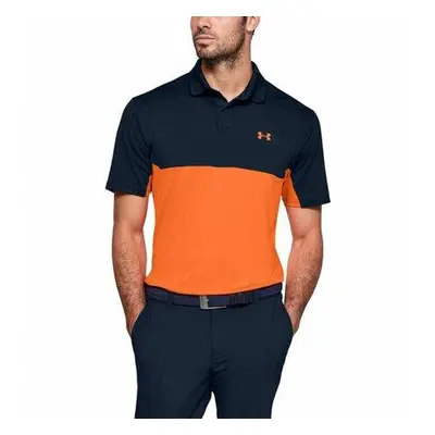 Under Armour Pánské triko s límečkem Performance Polo 2.0 Colorblock academy XS, Tmavě, modrá