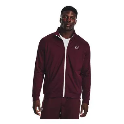 Under Armour Pánská mikina/bunda Sportstyle Tricot Jacket dark maroon XXL