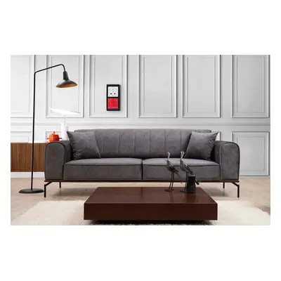 Atelier del Sofa 3-Seat Sofa-Bed Siesta Plain Back 3 Seater - Anthracite