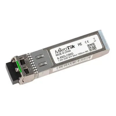 MikroTik S-55DLC80D SFP optický modul , SM, 80km, 1,25G, 1550Nm, S-55DLC80D