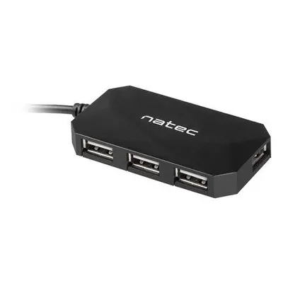 Natec Locust rozbočovač 4x USB 2.0 HUB, černý, NHU-0647