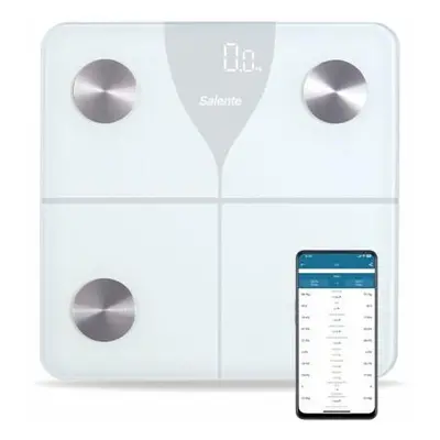 Salente SlimFit, osobní diagnostická fitness váha, Bluetooth, bílá