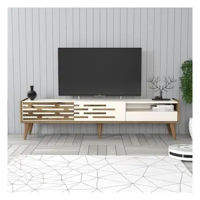 Hanah Home TV Stand Valensiya - Walnut, Cream WalnutCream