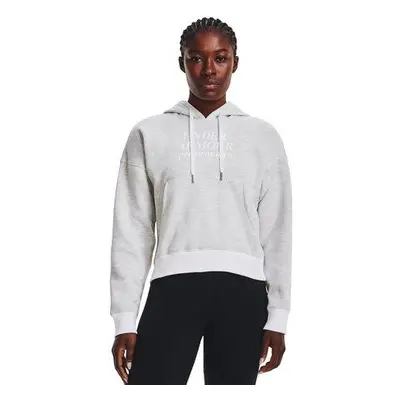 Under Armour Dámská bavlněná mikina Essential Script Hoodie white L, Bílá