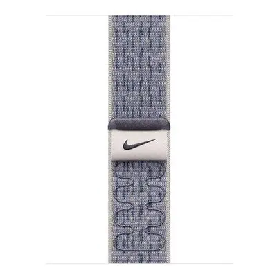 Apple Watch 42/41/40mm šedo-modrý provlékací sportovní řemínek Nike