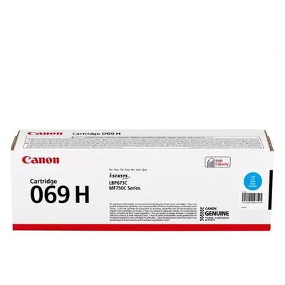 Canon originální vysokokapacitní toner Cartridge 069 H C modrý, MF752Cdw, 754Cdw, LBP673Cdw, kap