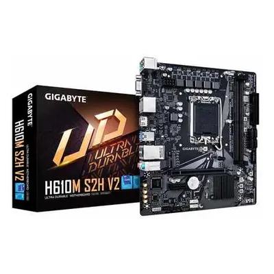 GIGABYTE MB Sc LGA1700 H610M S2H V2, Intel H610, 2xDDR5, 2xDP, 1xHDMI, 1xVGA, mATX, H610M S2H V2