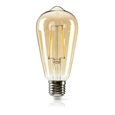 Nedis LBDE27ST64GD1 - Stmívatelná LED Retro Žárovka s Vláknem E27 | ST64 | 4,9 W | 470 lm, F