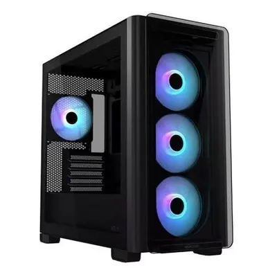 ASUS case A23 PLUS TG ARGB, Mini Tower, průhledná bočnice, 4x120mm ARGB Fan, černá, 90DC00K0-B19