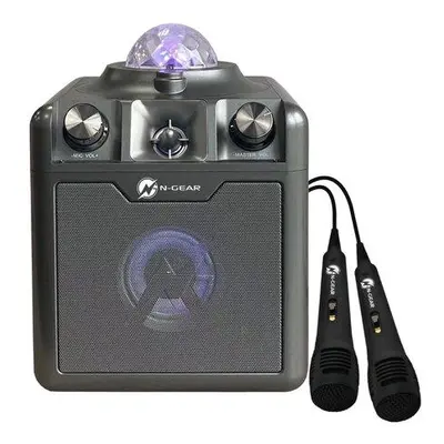 N-GEAR DISCO STAR 710SG/ BT/ 50W/ USB/ MICRO SD/ DO/Disco LED/ 2x MIC / sivý