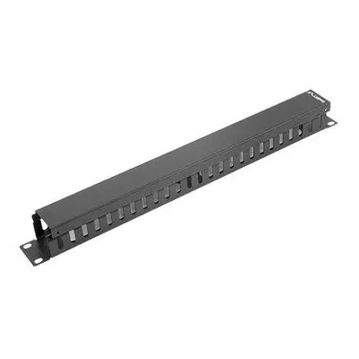 LANBERG 19" CABLE MANAGEMENT PANEL TYPE A 1U BLACK , AK-1201-B