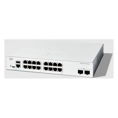 Cisco Catalyst 1200-16T-2G - Přepínač - L3 - inteligentní - 16 x 10/100/1000 + 2 x Gigabit Ether