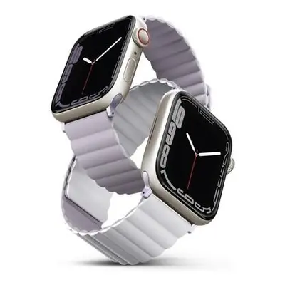 UNIQ Revix oboustranný řemínek pro Apple Watch 41/40/38mm Lilac (fialový/bílý)