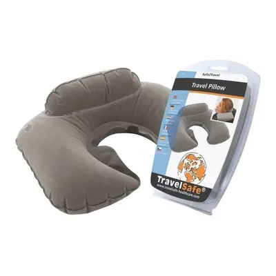 TravelSafe nafukovací podhlavník Travel Pillow grey