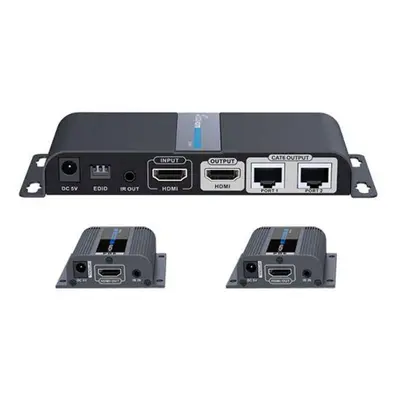 PremiumCord HDMI 1-2 splitter+extender po CAT6/6a/7, FULL HD, 3D KHSPLIT2G