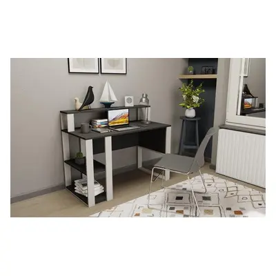 Hanah Home Study Desk Queens - Anthracite, White AnthraciteWhite