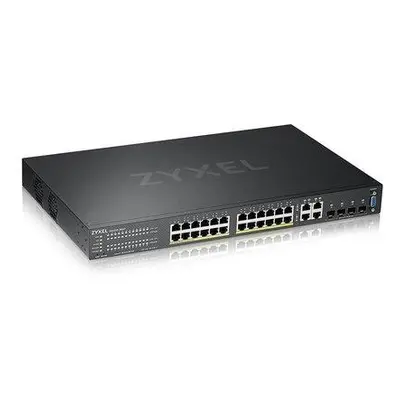 ZyXEL GS2220-28HP 24-port GbE L2 PoE switch, GbE Uplink, NCC Pro pack licence na 1 rok, GS2220-2