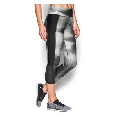 Under Armour Dámské běžecké legíny Fly By Printed Capri black / reflective XS