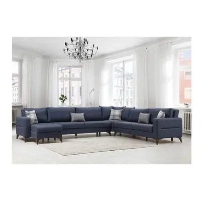 Atelier del Sofa Corner Sofa-Bed Kristal Rest 3+Corner+3 - Anthracite