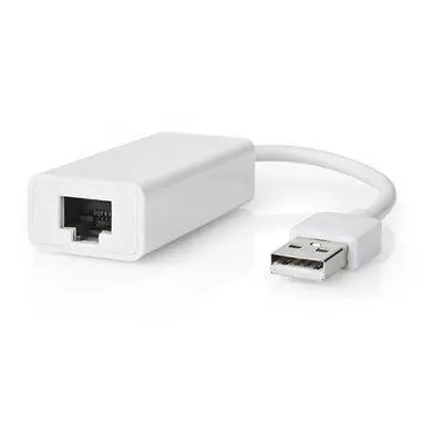 Nedis CCGB60950WT02 - Síťový adaptér USB | USB 2.0 | 100 Mbps | USB-A Zástrčka | RJ45 Zásuvka | 