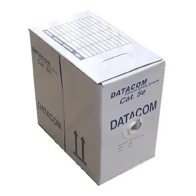 DATACOM kabel drát C5E FTP PE venkovní 305m box černý