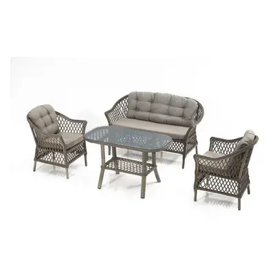 Hanah Home Garden Lounge Set Dove - Grey