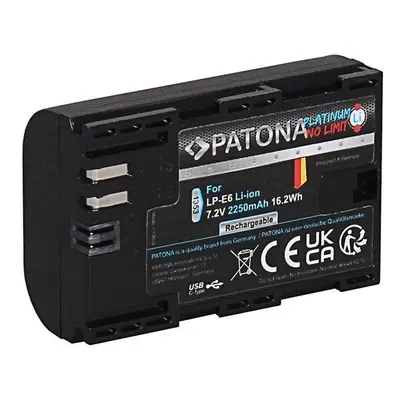 PATONA baterie pro foto Canon LP-E6NH 2250mAh Li-Ion Platinum USB-C nabíjení