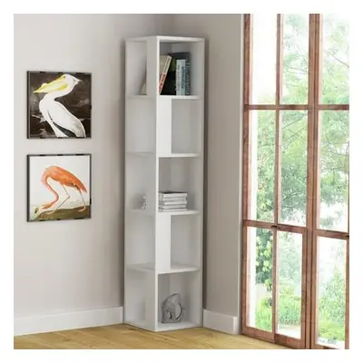 Hanah Home Bookshelf Piano - White White