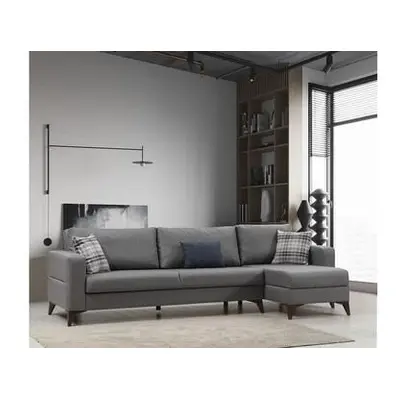 Atelier del Sofa Corner Sofa-Bed Kristal 3+Corner - Dark Grey