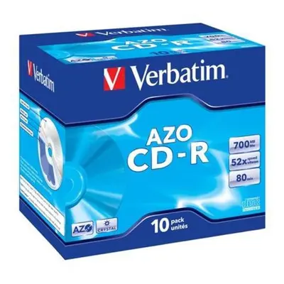 VERBATIM CD-R AZO 700MB, 52x, jewel case 10 ks, 43327