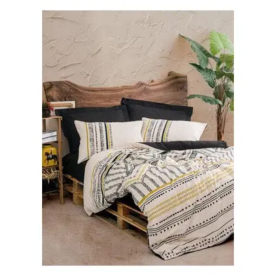 L'essentiel Maison Ranforce Single Quilt Cover Set Elvira - Black