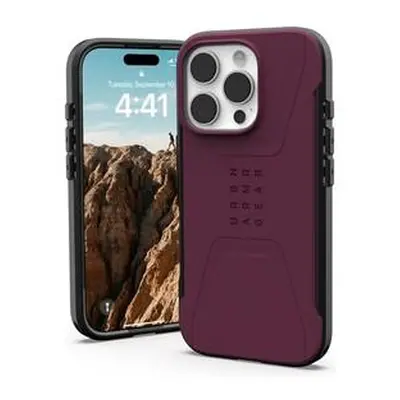 UAG Civilian Magsafe kryt iPhone 16 Pro vínový