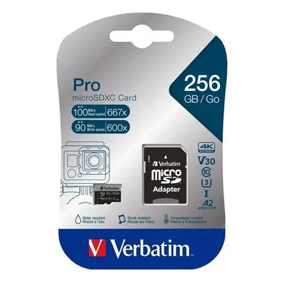 Verbatim Pro microSDXC 256GB V30 U3