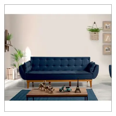 Atelier del Sofa 3-Seat Sofa-Bed Fiona - Dark Blue