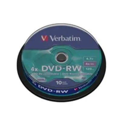 VERBATIM DVD-RW SERL 4,7GB, 4x, spindle 10 ks, 43552