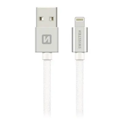 Swissten 71524303 USB 2.0 typ A na Lightning, USB 2.0, zástrčka A - zástrčka Lightning, MFi, opl