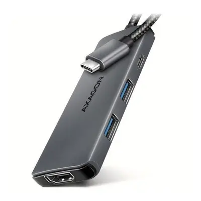 AXAGON HMC-5H8K, USB 5Gbps hub, 2x USB-A, USB-C, HDMI 8k/30Hz, PD 100W, kabel USB-C 15cm, HMC-5H