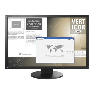 24" LED EIZO EV2430-FHD, IPS, DP, USB, piv,rep,bk, EV2430-BK