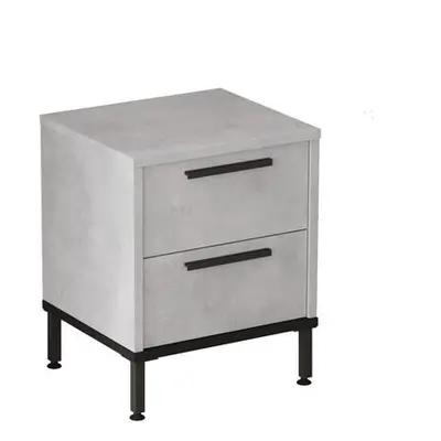 Hanah Home Nightstand LV24-TL SilverBlack