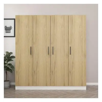 Hanah Home Wardrobe Kale - 2701 WalnutWhite