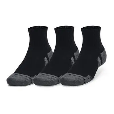 Under Armour Unisex ponožky Performance Cotton 3p Qtr black M, Černá