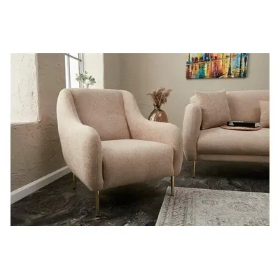 Atelier del Sofa 1-Seat Sofa Simena - Beige BeigeGold