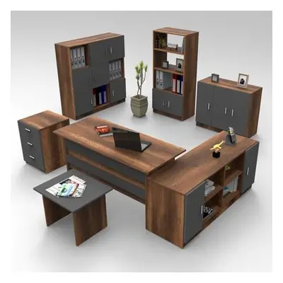 Hanah Home Office Furniture Set VO19-BA BaroqueAnthracite