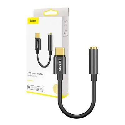 Zvukový adaptér Baseus L54 USB-C mini jack 3,5 mm - černý,