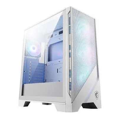 MSI skříň MAG FORGE 320R AIRFLOW WHITE/ bez zdroje/ bílý/ levé temperované sklo/ 4x 120 mm A-RGB